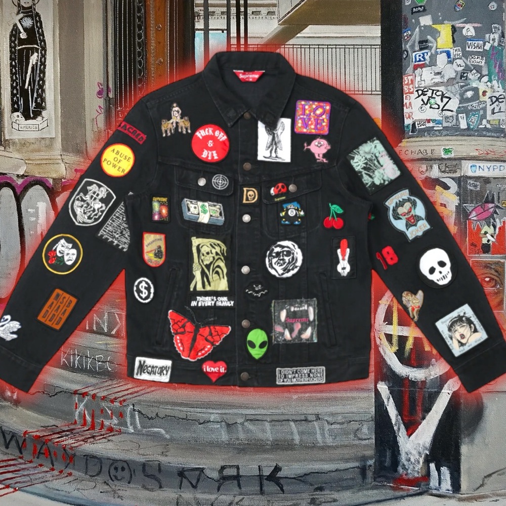 🚨GRaiL ALeRt🚨2018 SuPReMe PaTcHeS 🚸 DeNiM TRuCKeR JaCKet 🧥